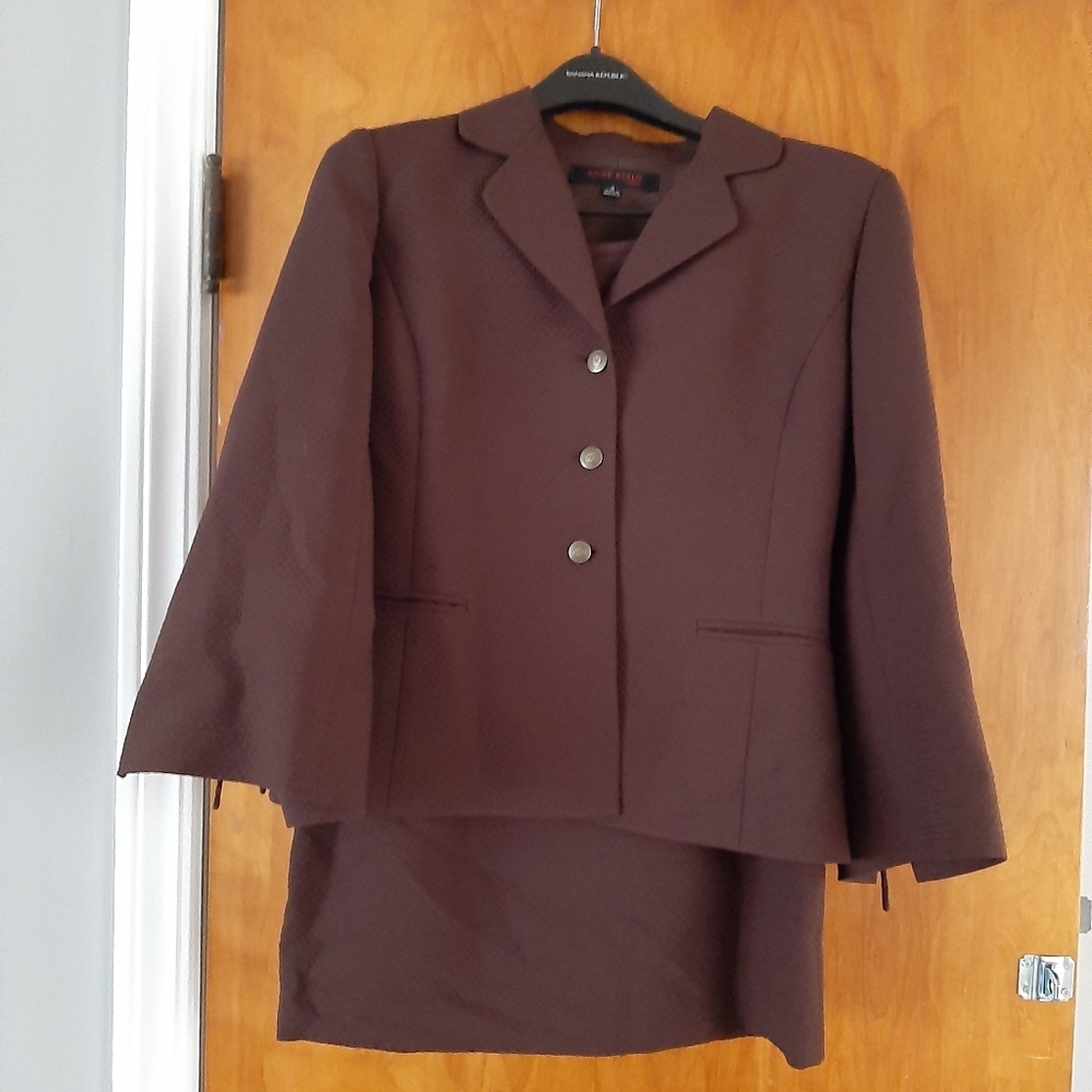 Brown Skirt Suit